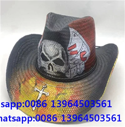 Mænd Western Cowboy halmvævning Hat