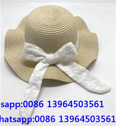 Lady Straw Bowknot strandhat