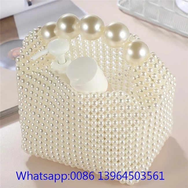 Håndlavet perle clutch taske