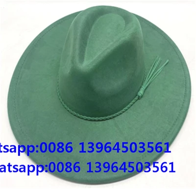Grøn Fancy Fedora Hat Med Solbeskyttelse