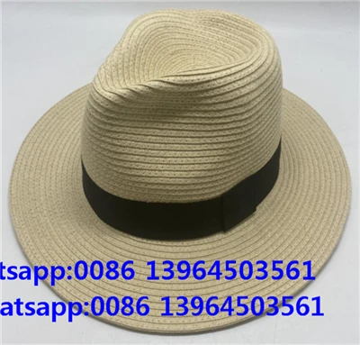 Afslappet nærig papirstråhat Fedora tophat