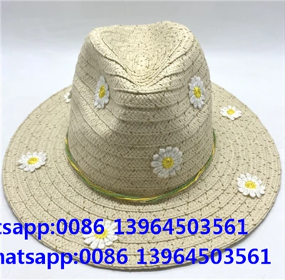 Damer halm lys bowknot sol hat