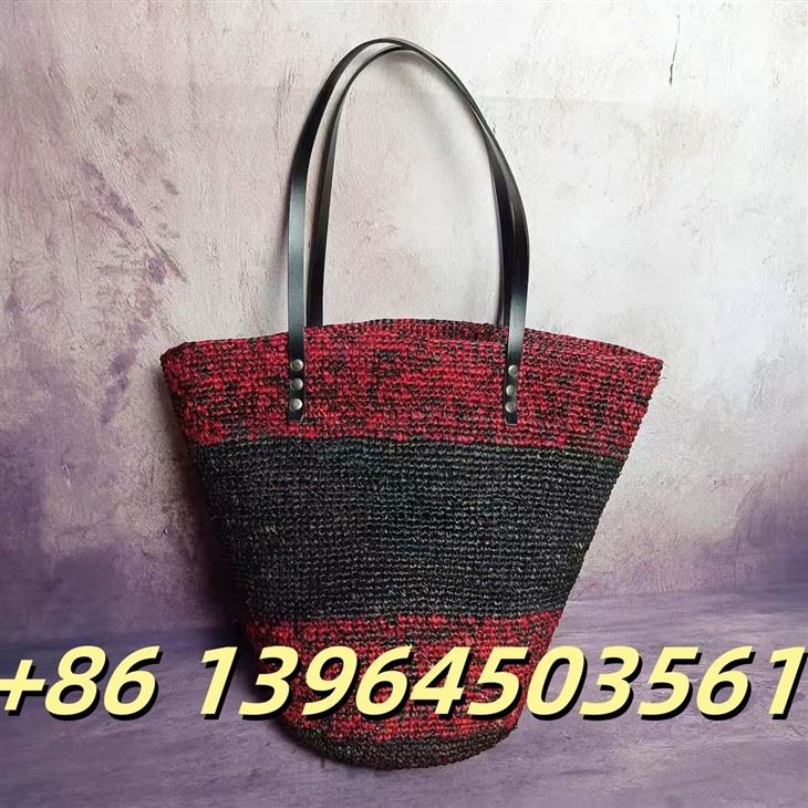 Raffia skulderstrand sommerpose