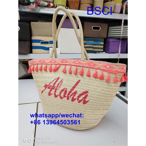 Chic strand halm taske