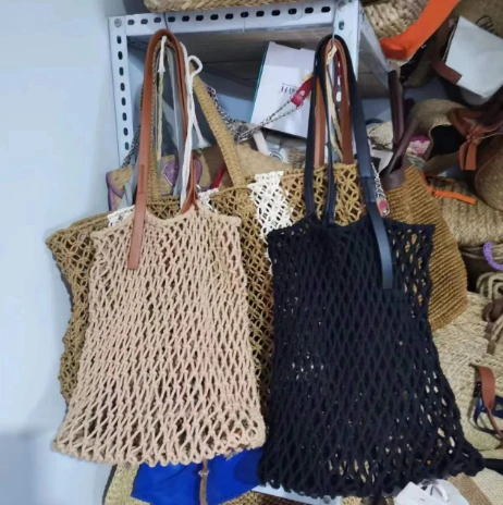 Bomuldstov Hollow Women Beach Bag