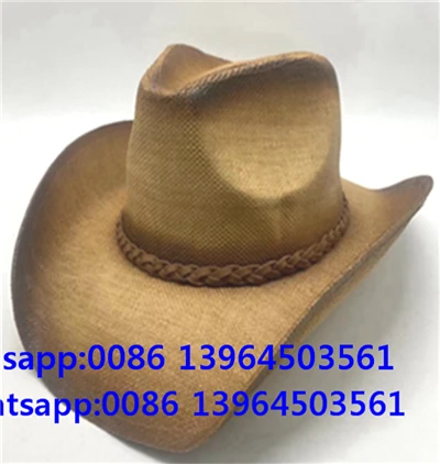 Gentlemen Hat Strå Cowboy Hat Outdoor Beach Hat