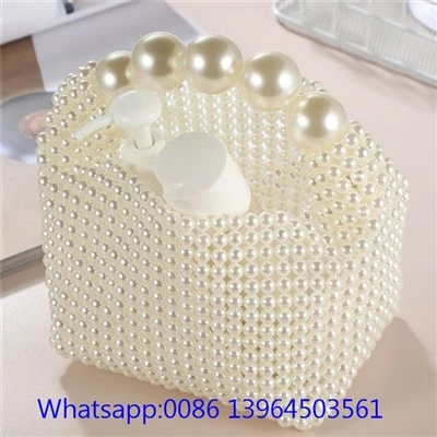 Håndlavet perle clutch taske