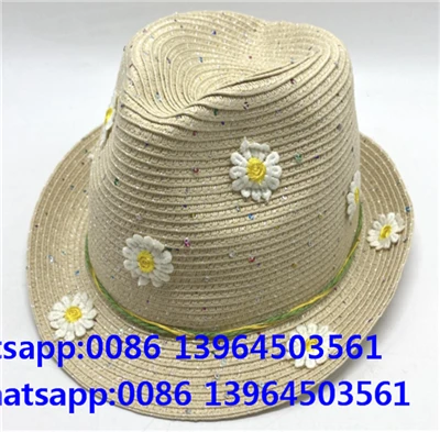 Blomst Beige Farverig Plet Fedora Beach Hat