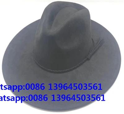 Rancher uld sort hat Fedora cowboyhat