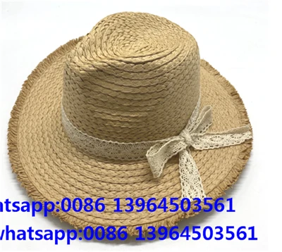Lace Tape Beach Big Rim Hat