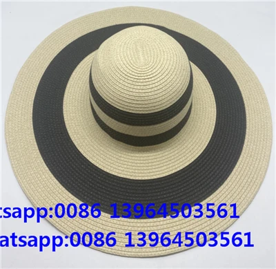 Sommer Bred Skygge Floppy Straw Sun Dame Hatte