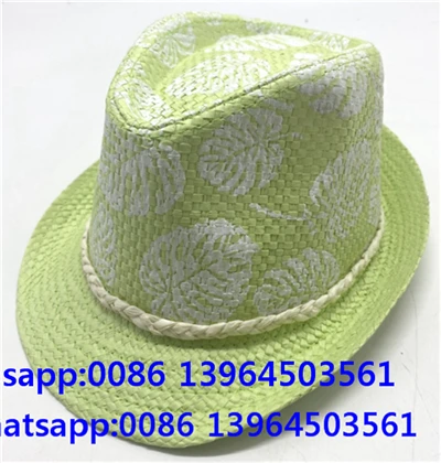 Grøn cowboyhat med maleri