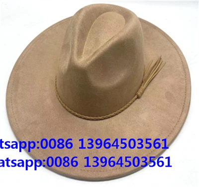 Vegansk ruskinds western cowboyhat